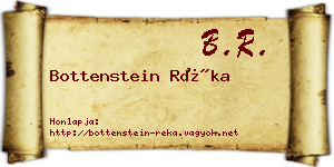 Bottenstein Réka névjegykártya